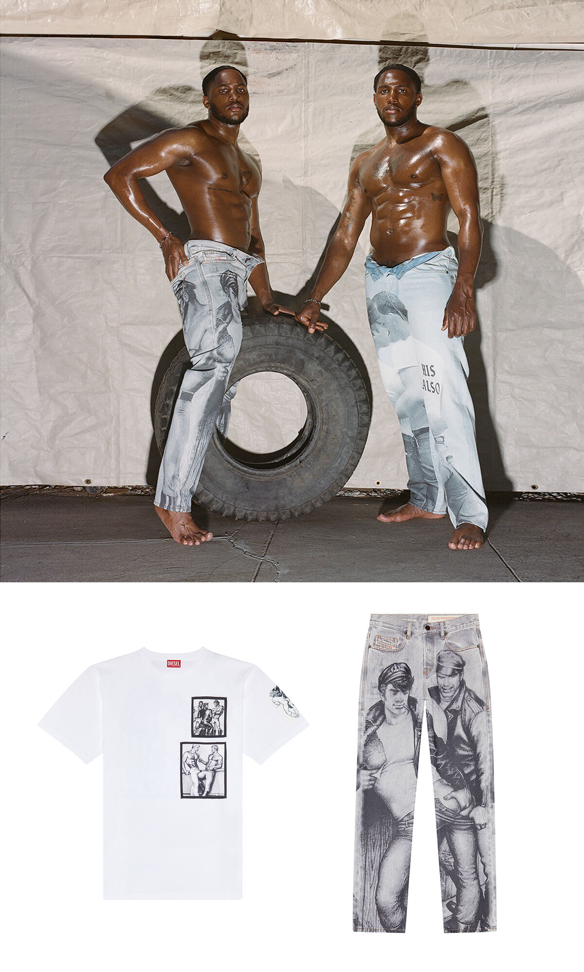 【DIESEL】TOM FINLAND パーカー ALL TOGHETHER プリント フード DIESEL】TOM FINLAND パーカー ALL TOGHETHER プリント フード